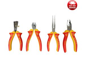 Würth® 'RED' Electric Set VDE 4 Piece VDE Insulated Plier Set ZEBRA® - 071401580