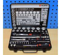 Würth Socket Set Zebra Socket 56 Pieces 1/4 1/2 Inch Set