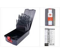 WÜRTH Spiral Drill Bit Set 25 pc HSS DIN Type N 338 Assorted Box Twist Drill Set 0634 6