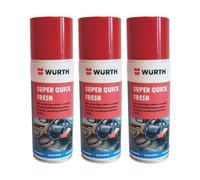 Würth Wurth Car Deodoriser Spray Super Quick Fresh Linen Scent Ac Cleaner 3X150Ml
