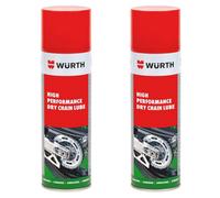 Würth Wurth High-Performance Motorcycle Dry Chain Spray Transparent Adhesive Corrosion Resistant 2X500Ml
