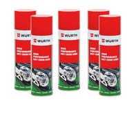 Würth Wurth High-Performance Motorcycle Dry Chain Spray Transparent Adhesive Corrosion Resistant 5X500Ml