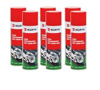 Würth Wurth High-Performance Motorcycle Dry Chain Spray Transparent Adhesive Corrosion Resistant 6X500Ml
