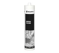 Würth Wurth Neutral Silicone Sealant White, Low Modulus Flexible Sealant For Construction & Building, Multi-Surface
