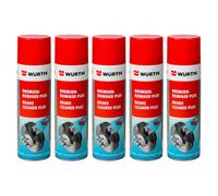 Würth Wurth Professional Brake Cleaner Spray Clutch & Brake Parts Degreaser, Fast-Drying Cleaner For Automotive Maintenance 5X300Ml