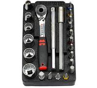 Würth Zebra 1/4" Multi Wrench + 23 Piece MINI Set with Ratchet Wrench + Case for Narrow Rooms