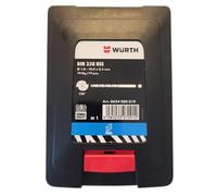 Würth Zebra Premium Metal Drill Bit Set Diameter 1.0-10.0 x 0.5 mm HSS DIN 338 Type RN 130° 19-Piece Twist Drill Bit Assortment