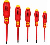 Würth Zebra VDE Screwdriver Set 5pc 1000V Insulated Electrician IEC 60900