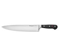 Wüsthof Classic 10 Inch Chef's Knife, Silver | Ergonomic handle reduces hand strain, while the tapered bolster offers a comfortable pinch grip for precise dicing.