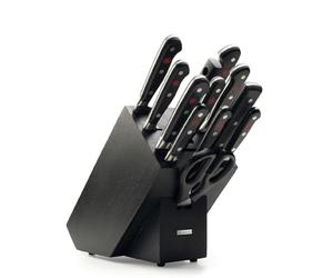 Wüsthof Classic 12-Piece Knife Block Set, Black