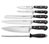 Wüsthof Classic 6-Piece Chef's Knife Set, Black, Silver