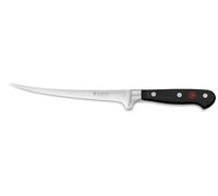 Wüsthof Classic 7 Inch Fillet Knife, Black, Silver, 18 cm