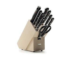 Wüsthof Classic 9-Piece Knife Block Set, Wood, 24 x 12 x 23 cm