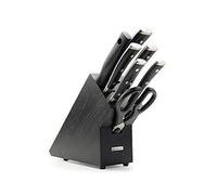 Wüsthof Classic Ikon 7-Piece Knife Block Set, Black