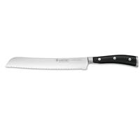 Wüsthof Classic Ikon 8 Inch Bread Knife, 20 cm, Black