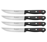 WÜSTHOF Gourmet 4-Piece Steak Knife Set, Black