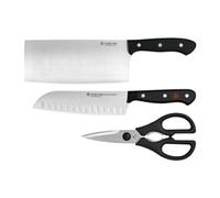 Wüsthof Gourmet Asian Knife Set (Santoku Chef's Knife Shears) (3 Pk)
