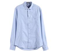 WUFANGBU Mens T Shirts Cotton Men Shirts Solid Color Single Pocket Long Sleeve Shirts For Men Shirts Men Eurxxl85-95Kg Z095-Lb