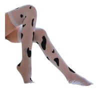 WUFANGBU Socks Stockings Long Night Stockings Stockings Long Tube White Spot Socks High-Top Over One Size White