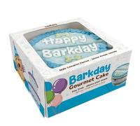 Wufers Giant Shareable Happy Barkday Dog Cake, Blue, 6-Piece Birthday Dog Treat
