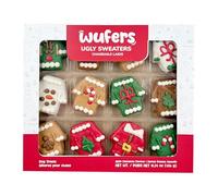 Wufers Santa’s 12 Days of Christmas Dog Cookies, 12 Count - Fun Holiday Dog Treats (Ugly Sweater)