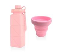 WUFGWBD 1 Foldable Water Bottle, 1 Foldable Water Cup, Anti-Fall Silicone Water Bottle, Outdoor Portable Water Bottle, Hiking And Mountaineering Water Bottle, Travel Drinking Water Accessories