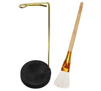 WUFGWBD 1 Incense Burner, 1 Dust Sweeping Brush, Wooden Base Incense Holder, Creative Incense Holder, Multifunctional Incense Burner, Desktop Incense Burner Decoration