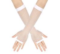 WUFGWBD 1 Pair Of Hollow Mesh Gloves, Long Gloves, Stretch Gloves, Party Gloves, Punk Accessories, Clothing Accessories
