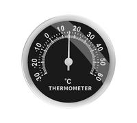 WUFGWBD 1 Piece Indoor Hygrometer, Black, 5.8*1.3Cm, Plastic, Freestanding, Accurate Humidity Measurement, Mini Round Design, Home Office Greenhouse Use