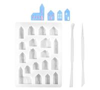 WUFGWBD 1 Piece Of Mold, 1 Piece Of Glue Mixing Spoon, 1 Piece Of Three-Purpose Silicone Glue Mixing Tool, Glue Mold, Creative Mold, Diy Handicraft Accessories