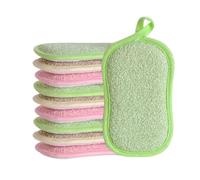 WUFGWBD 10 Pieces Double Sided Sponge Wipes, Dishwashing Cleaning Sponges, Reusable Sponge Cleaning Wipes, Kitchen Dish Cleaner