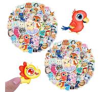 WUFGWBD 100 Big-Eyed Animal Stickers, Cute Cartoon Stickers, Children'S Sticker Decoration, Diy Notebook Bag Decoration Stickers
