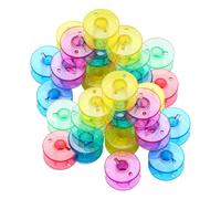 WUFGWBD 100 Pieces Sewing Machine Spools, Plastic Bobbin Spools, Household Sewing Machine Accessories, Durable Sewing Accessories