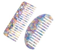 WUFGWBD 2 Piece Purple Anti-Static Wide Tooth Combs, Portable, Durable, Hairstyling Tools