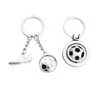 WUFGWBD 2 Pieces Football Commemorative Keychains, Gift Keychains, Football Fan Keychains, Metal Keychains, Fashionable And Versatile Keychains