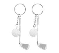 WUFGWBD 2 Pieces Golf Keychains, Bag Pendants, Sports Theme Keychains, Gift Keychains, Metal Decorative Keychains