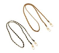 WUFGWBD 2 Pieces Of Bag Chains, Shoulder Bag Replacement Chains, Crossbody Bag Extension Chains, Leather Metal Chains, Bag Shoulder Strap Chains, Bag Accessories