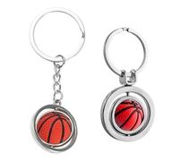 WUFGWBD 2 Pieces Of Basketball Keychains, Creative Personalized Keychains, Boys’ Metal Keychains, Key Pendants, Small Gifts For Basketball Fans