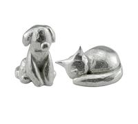 WUFGWBD 2 Pieces Of Cat And Dog Ornaments, Outdoor Decorative Ornaments, Animal Home Decorations, Creative Gifts, Garden Cat And Dog Ornaments