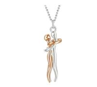 WUFGWBD 2 Pieces Of Hug Necklace, Personalized And Creative Couple Models, Exquisite And Versatile Pendant Necklace, Suitable For Valentine'S Day Gifts, Men And Women Wear Daily.