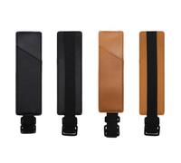 WUFGWBD 2 Pieces of Mini Leather Pencil Cases, Creative Leather Pen Holder, Adjustable Elastic Elastic Pen Cover, Notebook Pen Holder, Simple Elastic Band Pen Holder