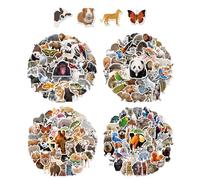 WUFGWBD 200 Realistic Animal Stickers, Vivid Cartoon Graffiti Shape, Waterproof Matte Surface, Suitable For Hand Account Decoration, Children'S Learning Rewards, Gift Packaging.