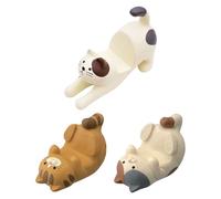 WUFGWBD 3-Piece Cat-Shaped Mobile Phone Holder, Cute & Creative Desktop Decoration, Supports Mobile Phones & Tablets