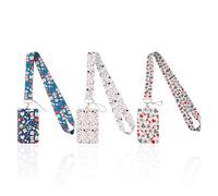 WUFGWBD 3 Pieces Of Lanyard Id Sets, Metal Clips Are Stable, Work Permit Keys Can Be Hung, And Employees And Visitors Can Use Them. It Is Suitable For Nurses, Doctors, And Caregivers.
