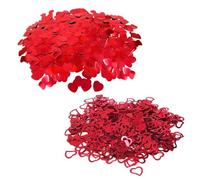 WUFGWBD 45G Love Confetti, Red Love Confetti, Glitter Aluminum Foil Heart-Shaped Confetti, Sequin Love Decoration, Table Love Confetti Decoration