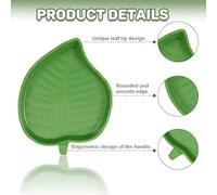 WUFGWBD 5 Plastic Crawling Pet Basins, Reptile Feeders, Footprints And Leaf Shapes, Suitable For Turtles And Snakes.