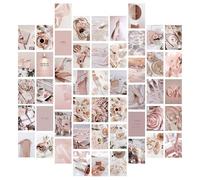 WUFGWBD 50 Pink Poster Wall Stickers, Wall Decoration Stickers, Retro Stickers, Home Decoration, Ele Wall Stickers