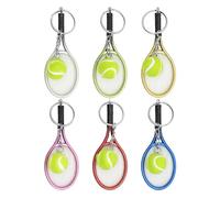 WUFGWBD 6 Pieces Of Tennis Keychains, Creative Keychains, Commemorative Keychains, Keychains For Tennis Lovers, Decorative Pendants