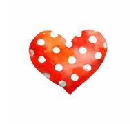WUFIEA Meaningful Canvas Poster Abstract Love Heart Canvas Print Art Gold Leaf Heart For A Living Room Or Study Unique Wall Art(Pink)-20x30cm Unframed