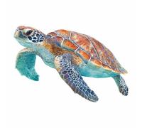 WUFIEA Sea Animal Wall Decor Ocean Canvas Wall Art Ocean Sea Animal Pictures Colourful Shells Turtle For Living Room Bedroom Bathroom Kitchen Home Decor Decoration Gift(brown143)-70x100cm Unframed